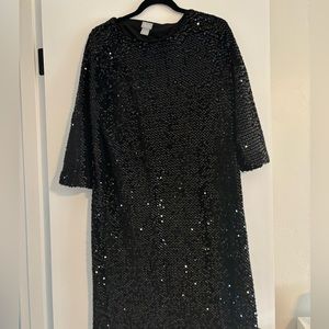 Chico’s Black Sequined Dress